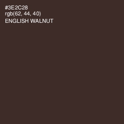 #3E2C28 - English Walnut Color Image